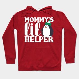 Mommy's Lil' Littler Helper Penguin Christmas Design Hoodie